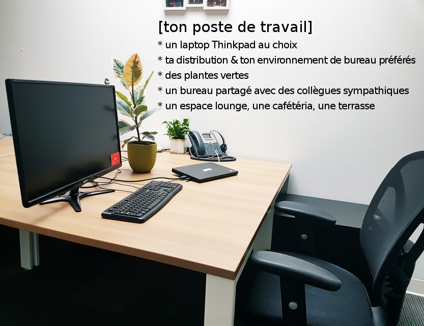 Bureau Evolix avec description des avantages pour un sysadmin